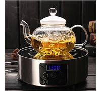 Cosy YcY Teiera in vetro borosilicato, con infusore per tè, teiera o caffettiera in vetro resistente al calore, può essere utilizzata sulla fornace di cottura