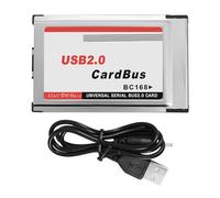 CosyCaya Adattatore per scheda PCMCIA USB 2.0 CardBus Dual 2 Porte 480M per Computer Portatile