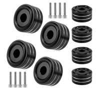 CosyCaya Piedini di isolamento per altoparlanti, 8 pezzi, 40 x 20 mm, in lega di alluminio, HiFi A MP, piedini di isolamento per altoparlanti solidi, subwoofer, home theater, elettronica, supporto di