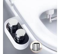 COSYLAND Bidet per WC - Water Bidet Incorporato - Water Giapponese con Ugello Doppio non Elettrico - Interruttore a Pressione Regolabile per acqua - installazione rapida