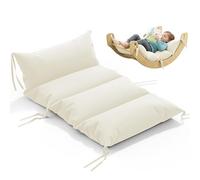 COSYLAND Cuscino per Arco Montessori - Morbido Cuscino da Pavimento Antiscivolo per Lettura, Sonno e Gioco, ideale anche come Cuscino per Dondolo Montessori Compatibile con Pikler Arch (Bianco sporco)