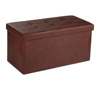 COSYLAND Pouf Contenitore Pieghevole 110L - Panca Contenitore da Interno in PVC Impermeabile - Cassapanca Contenitore Multiuso, Puff Salvaspazio Robusto e Facile da Spostare - 76x38x38 cm (Bordeaux)