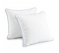 COSYLAND Set 2 Cuscini Letto in Cotone, 60 x 60 cm, Bianco