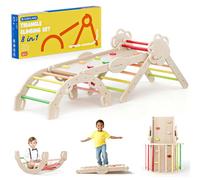 COSYLAND Set Arrampicata per Bambini 8-in-1, 18 Mesi-6 Anni, L, Tono Caldo