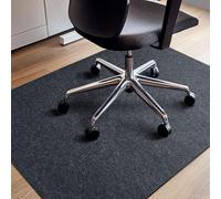 COSYLAND Tappetino per sedia da ufficio su pavimenti in legno duro, protezione per pavimento resistente, multiuso, per casa e ufficio, 120 x 90 cm (grigio scuro)