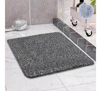 COSYLAND Tappeto Doccia Antiscivolo 60x60cm - Tappetino Doccia Antiscivolo in PVC Morbido, Senza Ventose, con Drenaggio Rapido, Comfort per Piedi, per Bagno, Anziani e Bambini, Nero e Bianco