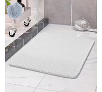 COSYLAND tappeto doccia antiscivolo - tappetino doccia antiscivolo morbido esfoliante - tappeto doccia per bambini e anziani, con drenaggio rapido in PVC, 60x60cm(bianco)