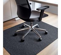 COSYLAND Tappeto sedia ufficio 90x120 cm - Tappeto sedia gaming antiscivolo, Tappeto per sedia con ruote, protezione pavimento per parquet, ideale per pavimenti duri (Grigio)