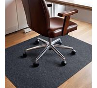 COSYLAND Tappeto sedia ufficio 90x120 cm - Tappeto sedia gaming - Tappeto per sedia con ruote antiscivolo, protezione pavimento per parquet e piastrelle(Grigio)