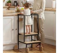 COSYLAND Torre Montessoriana Bambini 3 Altezze Nero Naturale