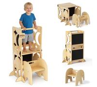COSYLAND Torre Educativa Bambini, 4-in-1, L, Naturale Classico