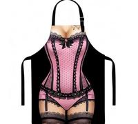 Cosysparks Grembiule cucina donna divertenti,grembiule sexy grembiule barbecue grembiule bbq grembiule divertenti per lo scherzo del festival del barbecue (Rosa)