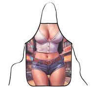 Cosysparks Grembiule Donna Divertente,Sexy Funny Novelty Cucina Grembiuolo Novelty Grembiuolo Cucina Cucina Grembiuolo BBQ Party Grembiuolo per Adulti per Donne Regalo (Stile 1)