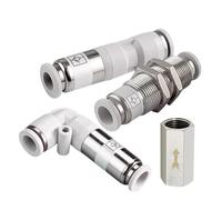 COSZWQDP 10 pezzi SPU SPV SPM CV Valvola pneumatica unidirezionale senza ritenzione, controllo diritto, 4 mm, 6 mm, 8 mm, 10 mm, 12 mm, tubo a gas, un tocco(Spu-8)