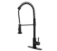 COSZWQDP Rubinetto da Cucina Versatile Spring con spruzzatore Estraibile, Design ad Arco Alto for Un Facile utilizzo