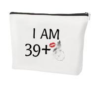 coTaSiEY Borsa da toilette per 40° compleanno, da donna, regalo di compleanno per 40° compleanno, 40° compleanno, Natale, San Valentino, Halloween, Pasqua, per amici, figlia, cosmetici