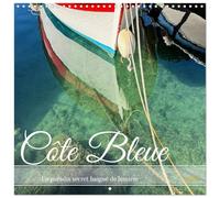 Côte Bleue - Un paradis secret baigné de lumière (Calendrier mural carré 2026 30 x 60 cm (ouvert)) Calendrier double avec une page pour vos prises de notes