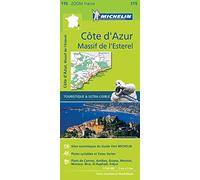 COTE D ' AZUR 11115 CARTE ZOOM MICHELIN KAART: Map: 115