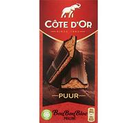 Cote d’Or Dark Chocolate Praline Bar | Côte d'Or Praline Dark | Belgian Dark Chocolate with Praline Filling | Belgian Praline | Total Weight 7.05 ounce