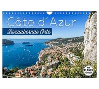CÔTE D'AZUR Bezaubernde Orte (Wandkalender 2026 DIN A4 quer), CALVENDO Monatskalender: Impressionen aus Südfrankreich und Monaco