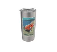 COTE D'AZUR FRANCESE RIVIERA MONACO RACE CAR Bicchiere termico in acciaio inox doppia parete