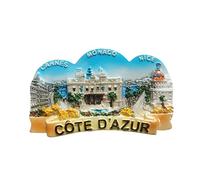 Cote d'Azur Francia 3D magnete da frigorifero souvenir regalo, resina fatta a mano Costa Azzurra magnete frigorifero collezione decorazione casa e cucina