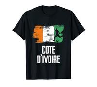 Cote D'ivoire Flag Jersey Cote D'ivoire Soccer Team Maglietta