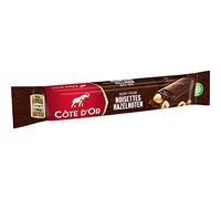 Cote d'Or, Bastoncino al Cioccolato Fondente con Nocciole, Tavoletta di Cioccolato con Cacao 100% Sostenibile, 32x45g (32 monoporzioni da 45g)