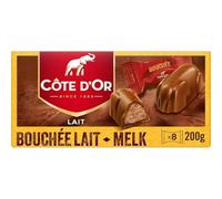 Côte d'Or Bouchée Cioccolato al Latte Ripieno di Pasta di Nocciole e Mandorle - 8x25g