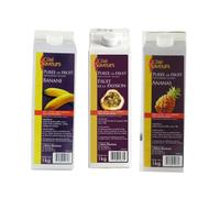 Cote Saveurs Purées - 1 Banane - 1 Fruits de la passion - 1 Ananas - (3x1kg)