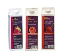 Cote Saveurs Purées - 1 Fraises - 1 Framboises - 1 Griotte - (3x1kg)