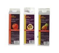 Cote Saveurs Purées - 1 litchee - 1 Fruits de la passion - 1 Ananas - (3x1kg)