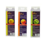 Cote Saveurs Purées - 1 Pomme- 1 citron - 1 mandarine - (3x1kg)