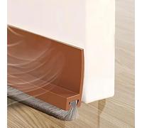 Cotensta 100cm Marron Paraspifferi per Porte, Guarnizione per Porta per Protezione da Suoni, Freddo, Umidità e Insetti in Silicone, Guarnizione a Spazzola per Porte, (brown)