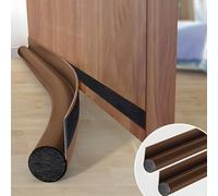 Cotensta 2 Pezzi 96cm Marrone Paraspifferi per Porte, Paraspifferi Sotto la Porta, Isolamento Guarnizione Porta, Previene Spifferi e Infiltrazioni di Polvere, Acqua, Luce, (brown)