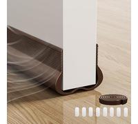 Cotensta 93cm Marrone Paraspifferi per Porte, Guarnizione per Porta per Protezione da Suoni, Umidità e Insetti, per Porte Spesse 3,5 - 4,6cm, con uno Spazio Inferiore di 0,2 - 1,5cm, (brown)