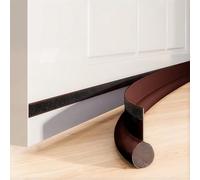 Cotensta 96cm Marrone Paraspifferi per Porte, Paraspifferi Sotto la Porta, Isolamento Guarnizione Porta, Previene Spifferi e Infiltrazioni di Polvere, Acqua, Luce, (brown)