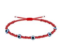 Cotigo Bracciale occhio turco in acciaio inossidabile o in filo + una bracciale di 7 nodi (gratis), Amuleti di fortuna e protezione, contro il malocchio, bijouterie per uomo, bracciali per donna e