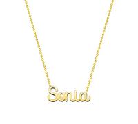 cotigo Collana con Nome in Acciaio Inossidabile - Ciondolo con Nome Personalizzato Collana in Argento o Dorate - Regali Personalizzati per Le Donne San Valentino amore (Sonia -Dorate)