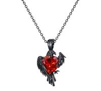 cotigo Collana da uomo o donna, ciondolo gotico unisex, catena 60 cm, regalo originale Halloween Punk Rock, Canaval, Mediano-largo, Acciaio inossidabile, Nessuna pietra preziosa