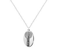 cotigo - Collana in acciaio inox vergine, santi di Spagna, cattolico, religione, patrono della Spagna, Religion, regalo donna, regalo uomo, regalo per nonna., Mediano-largo, Acciaio inossidabile