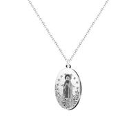 cotigo - Collana in acciaio inox vergine, santi di Spagna, cattolico, religione, patrono della Spagna, Religion, regalo donna, regalo uomo, regalo per nonna., Mediano-largo, Acciaio inossidabile