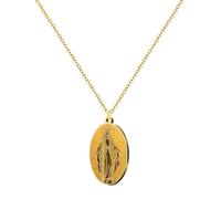 cotigo - Collana in acciaio inox vergine, santi di Spagna, cattolico, religione, patrono della Spagna, Religion, regalo donna, regalo uomo, regalo per nonna., Mediano-largo, Acciaio inossidabile