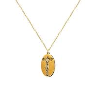 cotigo - Collana in acciaio inox vergine, santi di Spagna, cattolico, religione, patrono della Spagna, Religion, regalo donna, regalo uomo, regalo per nonna., Mediano-largo, Acciaio inossidabile