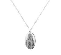 cotigo - Collana in acciaio inox vergine, santi di Spagna, cattolico, religione, patrono della Spagna, Religion, regalo donna, regalo uomo, regalo per nonna., Mediano-largo, Acciaio inossidabile