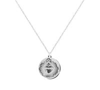 cotigo - Collana in acciaio inox vergine, santi di Spagna, cattolico, religione, patrono della Spagna, Religion, regalo donna, regalo uomo, regalo per nonna., Mediano-largo, Acciaio inossidabile