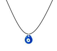 cotigo - Collana Occhio Turco Amuleto di Protezione Spirituale con Pietra Blu - Contro il Male Occhio | Nazar | Occhio Greco | Collana di protezione per donna e uomo., Mediano-largo, Acciaio