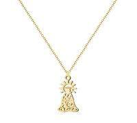 cotigo - Collana vergine in acciaio inox, santi di Spagna, cattolico, religione, patrona Spagna, patron spagna, regalo donna, uomo, regalo per nonna., Mediano-largo, Acciaio inossidabile, Nessuna
