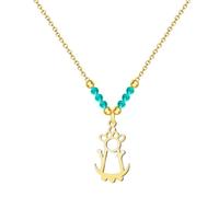 cotigo - Collana vergine in acciaio inox, santi di Spagna, cattolico, religione, patrona Spagna, patron spagna, regalo donna, uomo, regalo per nonna., Mediano-largo, Acciaio inossidabile, Nessuna