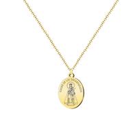 cotigo - Collana vergine in acciaio inox, santi di Spagna, cattolico, religione, patrona Spagna, patron spagna, regalo donna, uomo, regalo per nonna., Mediano-largo, Acciaio inossidabile, Nessuna